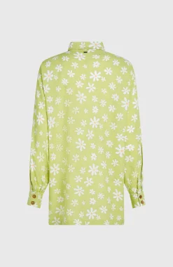 DamesBeach Vintage lange blouse| Groen
