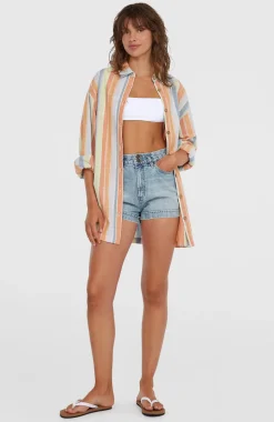 DamesBeach Vintage lange blouse| Geel