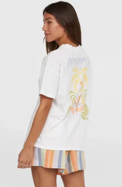DamesBeach Vintage T-shirt| Wit
