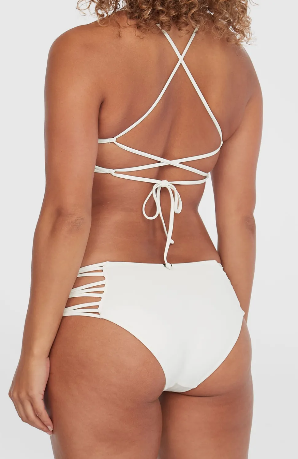 DamesBoulders bikinibroekje met zijbandjes| Wit