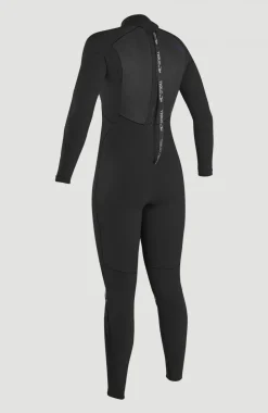 DamesEpic 3/2 Back Zip Full Wetsuit| Zwart