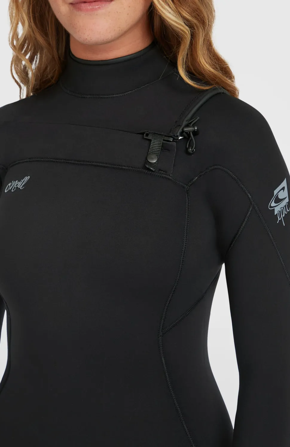 DamesEpic 3/2 Chest Zip Full Wetsuit| Zwart
