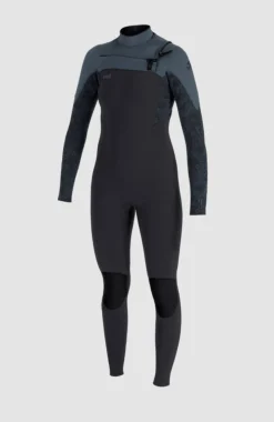 DamesEpic 3/2 Chest Zip Full Wetsuit| Zwart