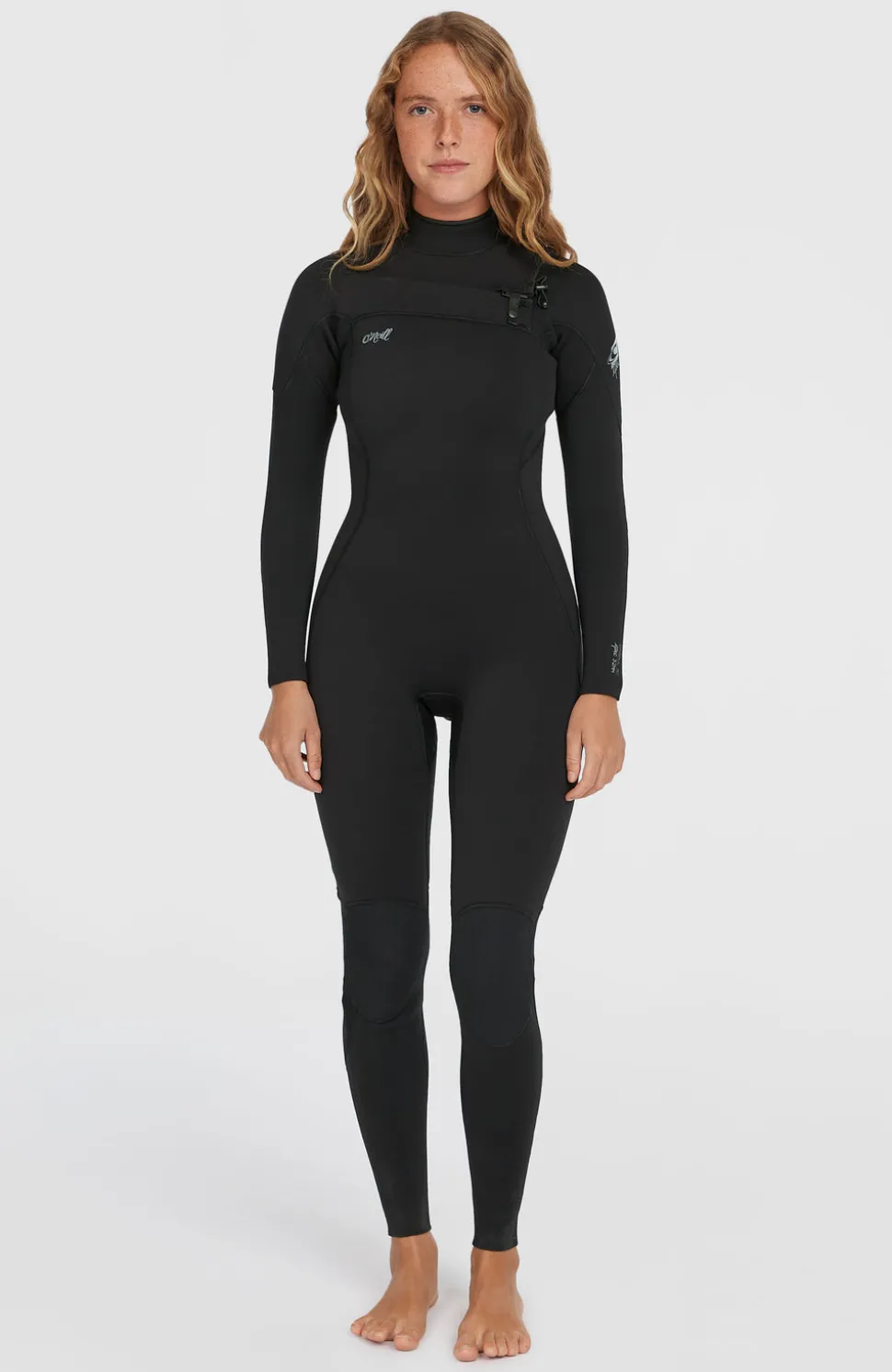 DamesEpic 3/2 Chest Zip Full Wetsuit| Zwart