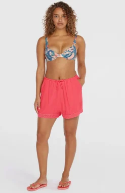 DamesEssentials Embroidery short| Roze