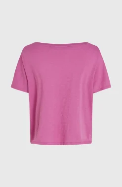 DamesEssentials O'Neill Script Scoop Neck T-shirt| Paars