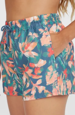 DamesEssentials Print 12'' zwembroek| Blauw