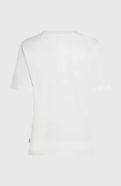 DamesEssentials Script T-shirt| Wit