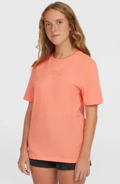 DamesEssentials Script T-shirt| Roze