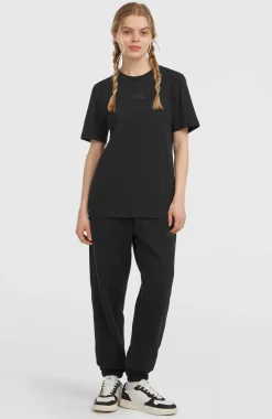DamesEssentials Script T-shirt| Zwart