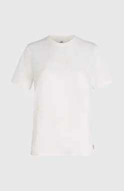 DamesEssentials Script T-shirt| Wit