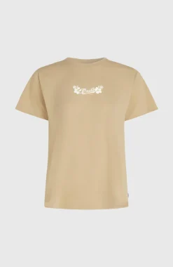 DamesEssentials Script T-shirt| Beige