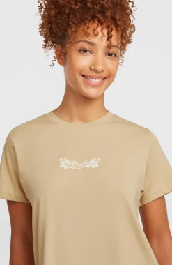 DamesEssentials Script T-shirt| Beige