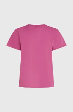 DamesEssentials Script T-shirt| Paars