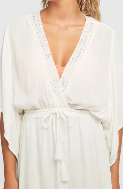 DamesEssentials Tokeena strandjurk| Wit