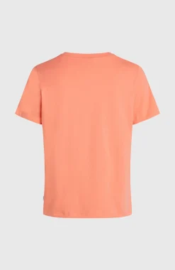 DamesFront Print T-shirt| Oranje