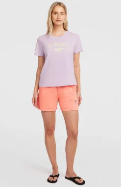 DamesFront Print T-shirt| Paars