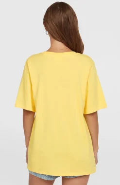DamesFuture Surf Society T-shirt| Geel