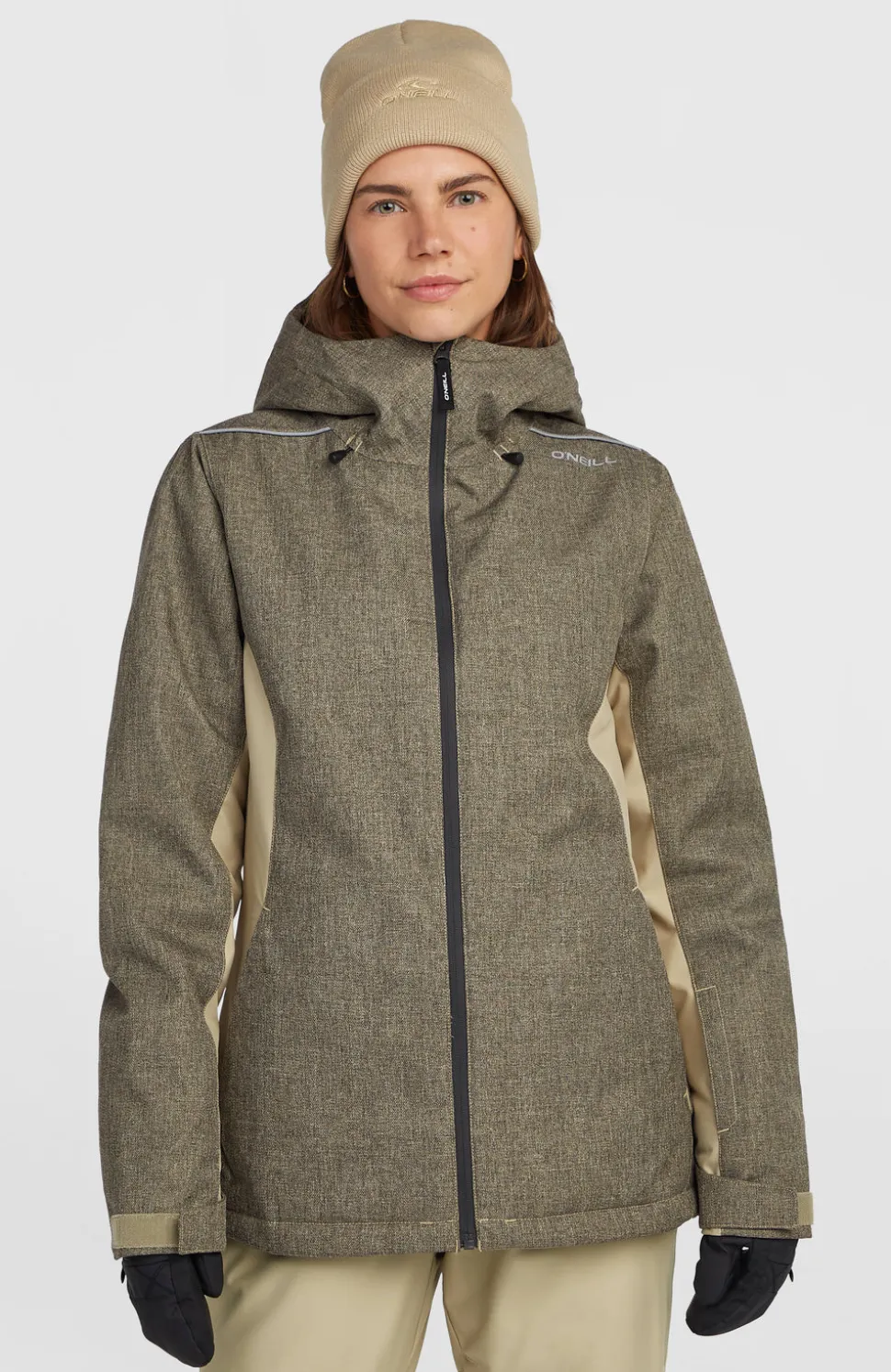 DamesFWC'Cruz Melange wintersportjas| Beige