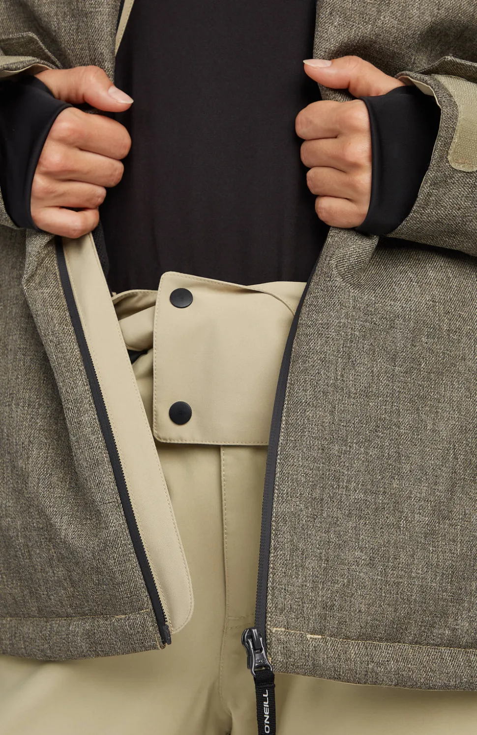 DamesFWC'Cruz Melange wintersportjas| Beige
