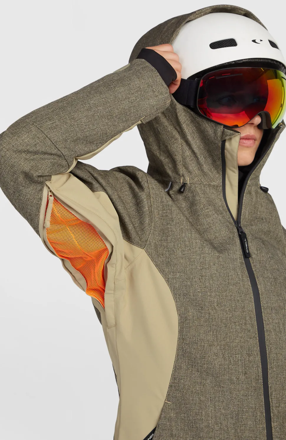 DamesFWC'Cruz Melange wintersportjas| Beige