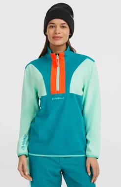 DamesFWC'Cruz Triple Polartec® fleecetrui met halve rits| Groen Mix