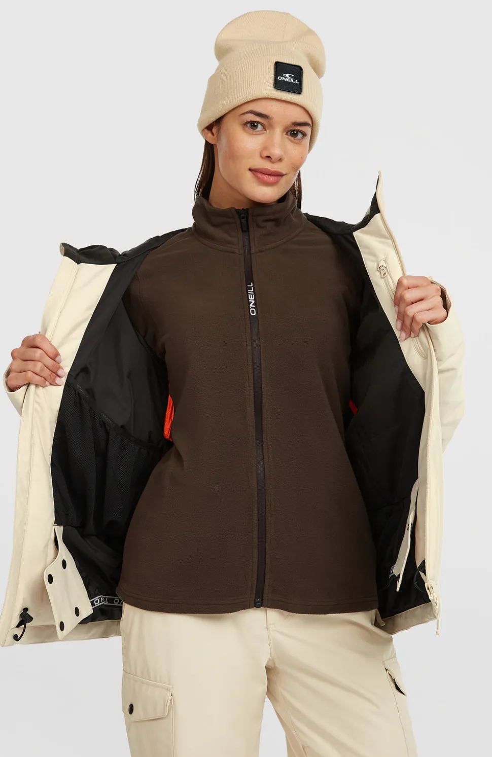 DamesFWC'Cruz wintersportjas| Beige