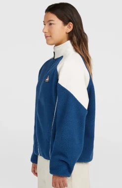 DamesFWC'Play Hyperfleece trui met volledige rits| Wit Mix