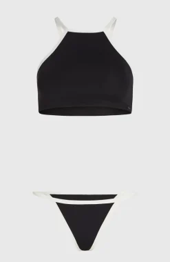 DamesHigh-Neck bikiniset| Zwart