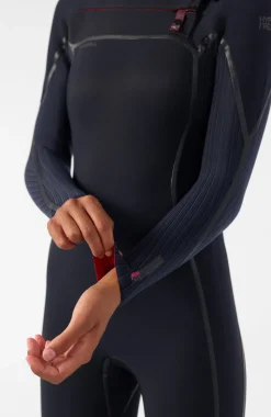 DamesHyperfreak Fire 5/4mm+ Chest Zip Full Wetsuit| Zwart
