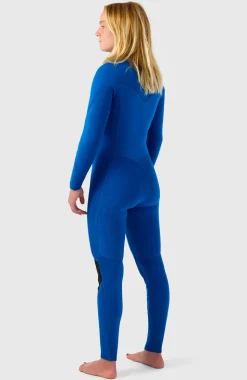DamesHyperfreak Plus 3/2mm Chest Zip Full Wetsuit| Zwart