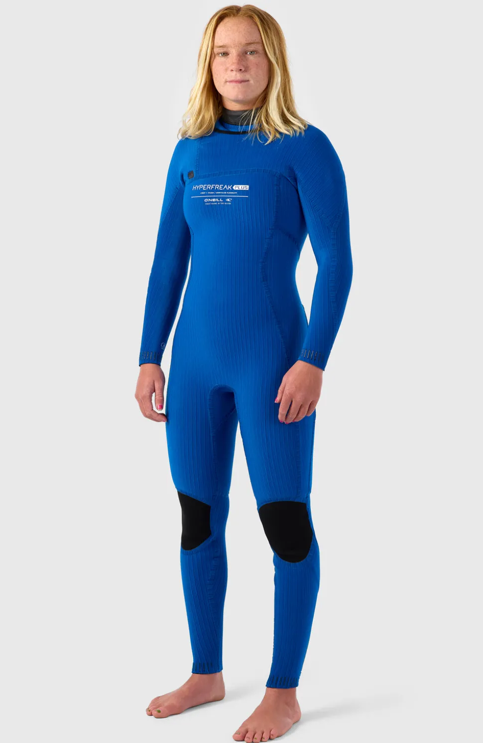 DamesHyperfreak Plus 4/3mm Chest Zip Full Wetsuit| Zwart