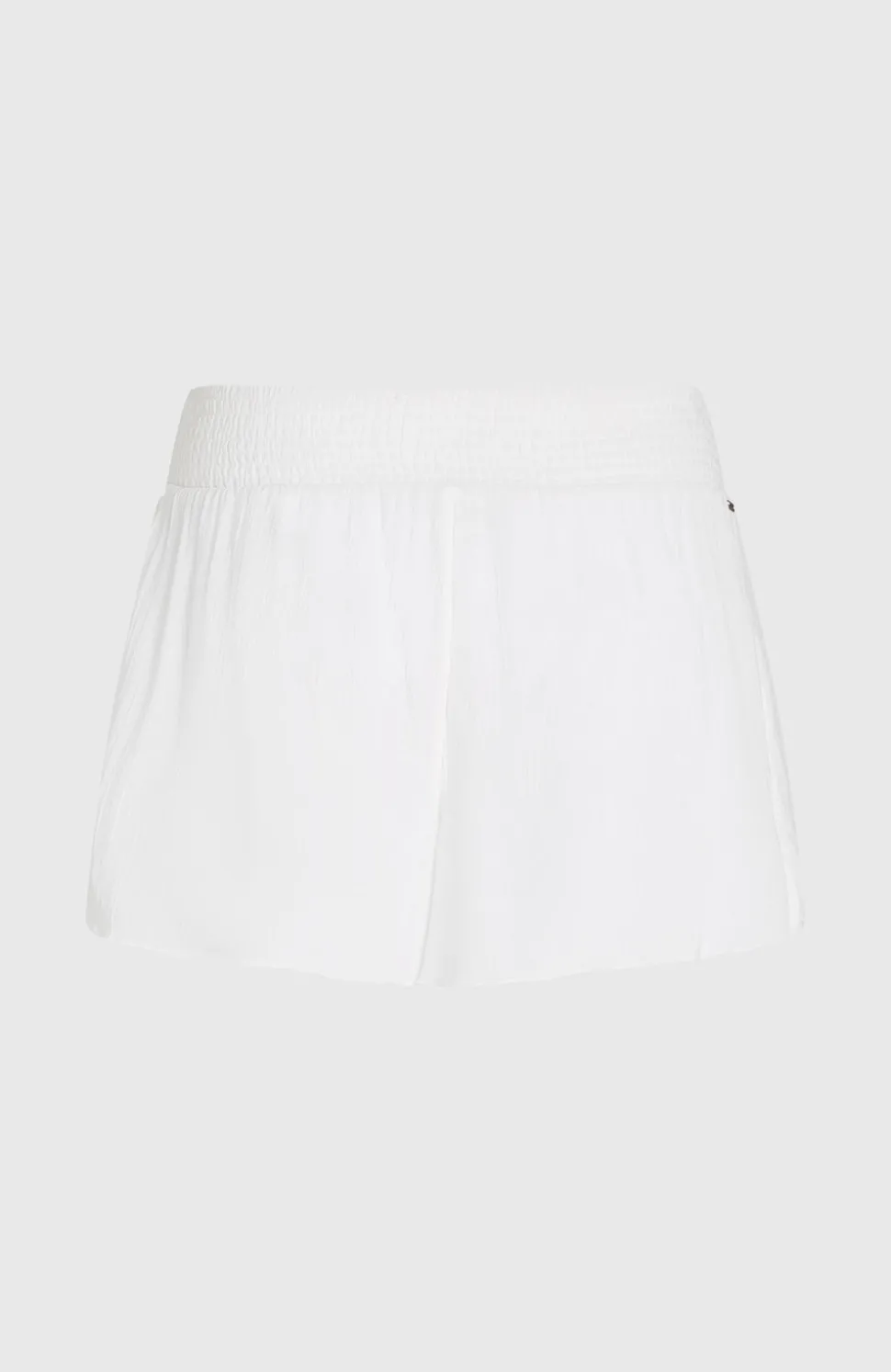 DamesJohnny Smocked Waist short| Wit