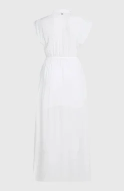DamesLori Maxi overhemdjurk| Wit