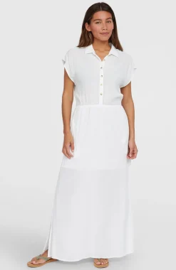 DamesLori Maxi overhemdjurk| Wit