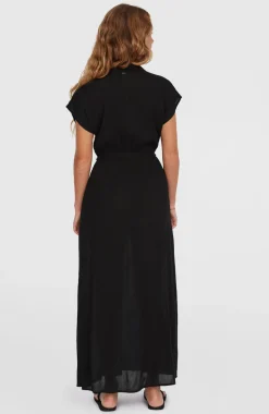 DamesLori Maxi overhemdjurk| Zwart