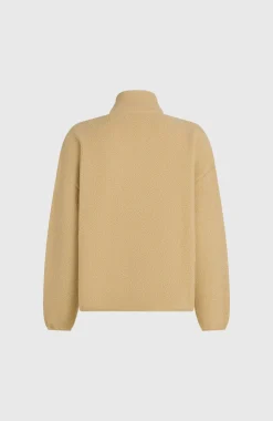 DamesMust-Have High-Pile fleecevest met volledige rits| Beige