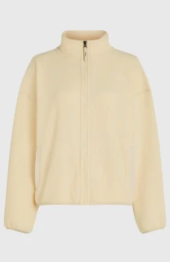 DamesMust-Have High-Pile fleecevest met volledige rits| Beige