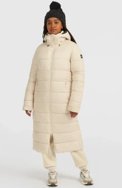 DamesMust-Have lange pufferjas| Beige