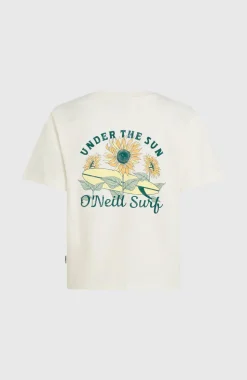 DamesO'Neill Boxy Back-Print T-shirt| Wit