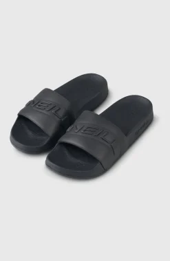 DamesO'Neill Embossed slippers| Zwart