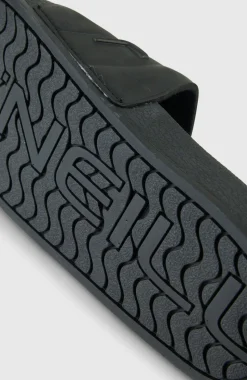 DamesO'Neill Embossed slippers| Zwart
