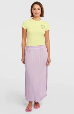 DamesO'Neill Rib T-shirt| Geel