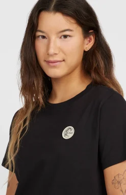 DamesO'Riginals Badge T-shirt| Zwart