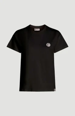 DamesO'Riginals Badge T-shirt| Zwart