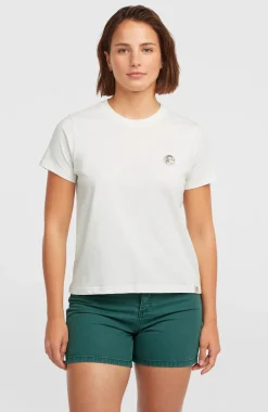 DamesO'Riginals Badge T-shirt| Wit