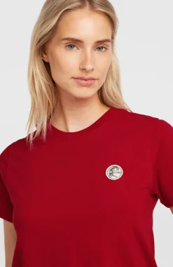 DamesO'Riginals Badge T-shirt| Rood