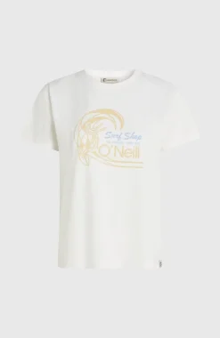 DamesO'Riginals Circle Surfer T-shirt| Wit