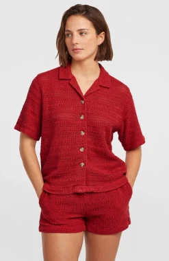DamesO'Riginals Crochet blouse| Rood