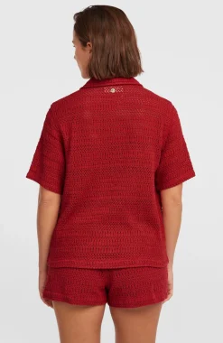 DamesO'Riginals Crochet blouse| Rood